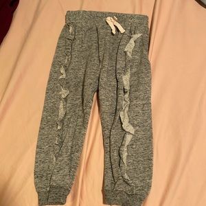18-25 month splendid girls marked grey soft joggers with tie